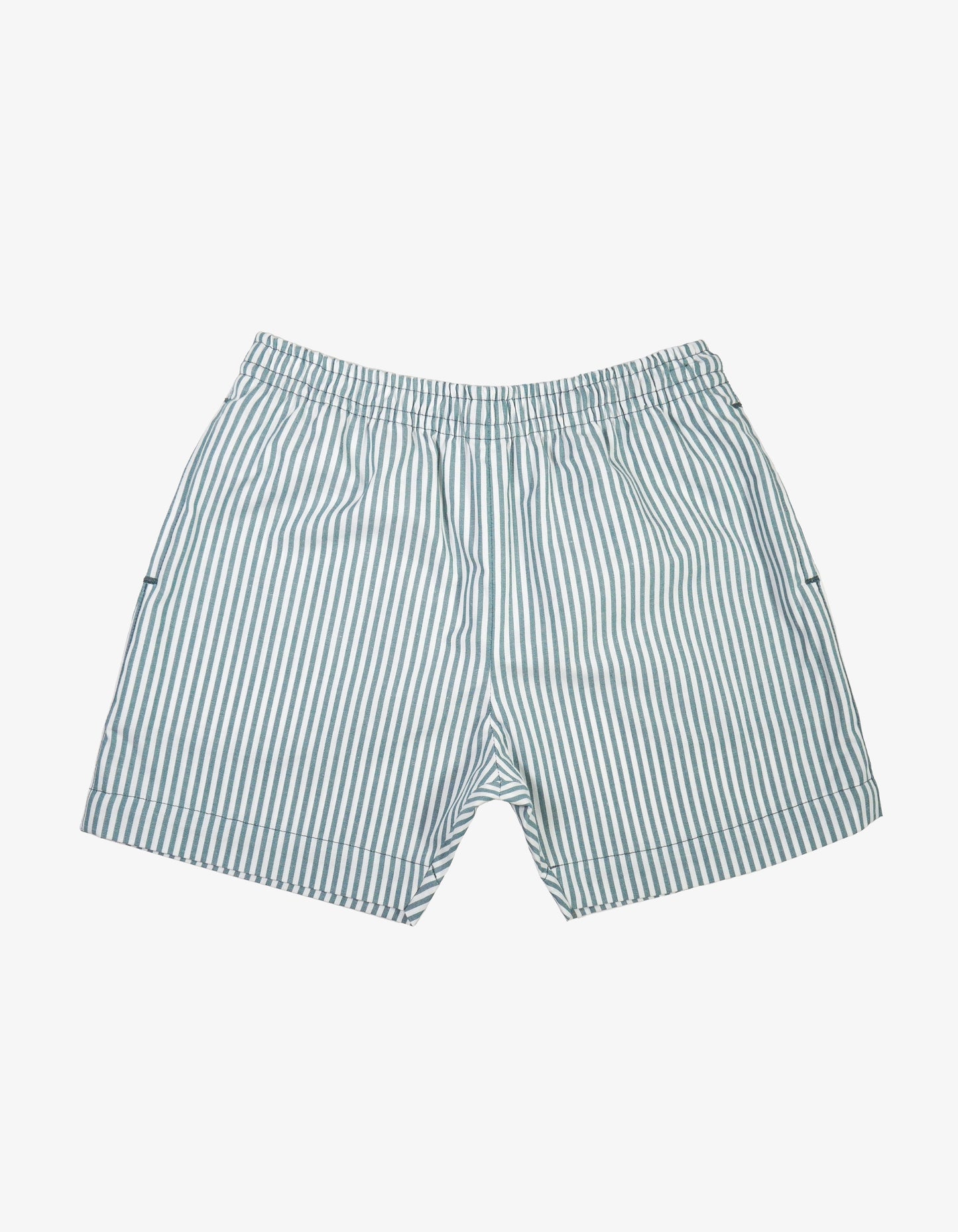 Handmade Kids Courtland Stripe Cotton Shorts Front View