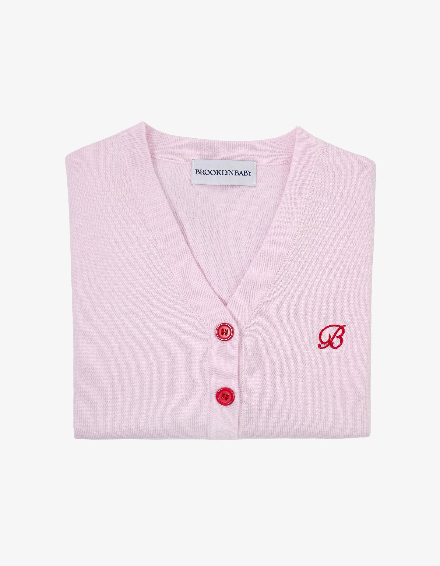 Wool Blend Cardigan - Pale Pink