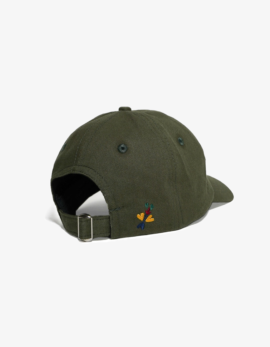 Kids Cotton Logo Baseball Cap Forest Back Quarter View