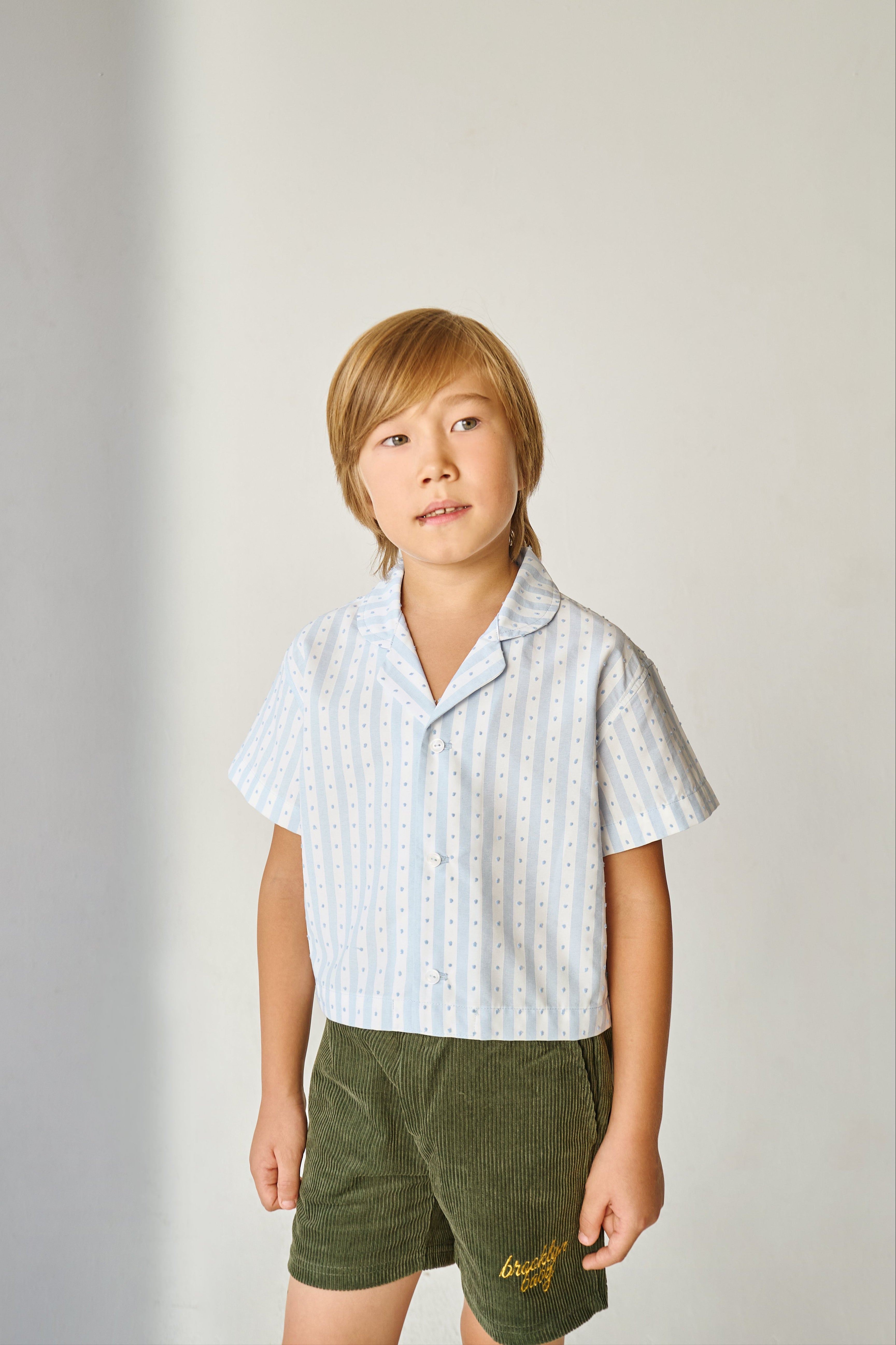 Handmade Baby Blue Polka Dot Shirt