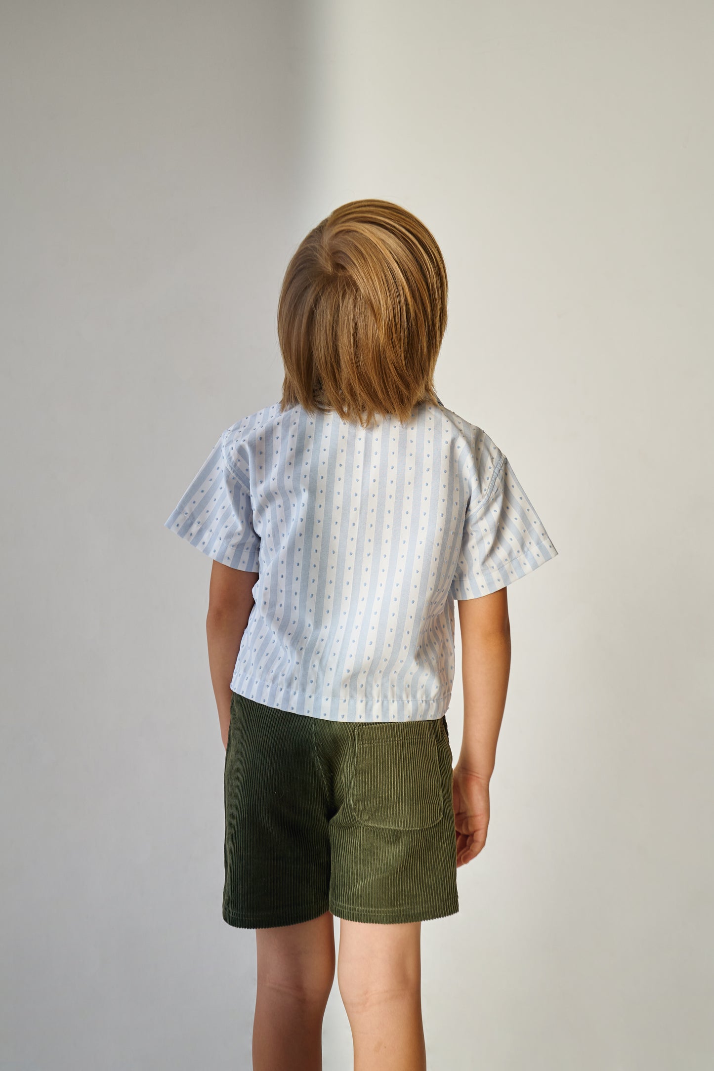 Handmade Baby Blue Polka Dot Shirt