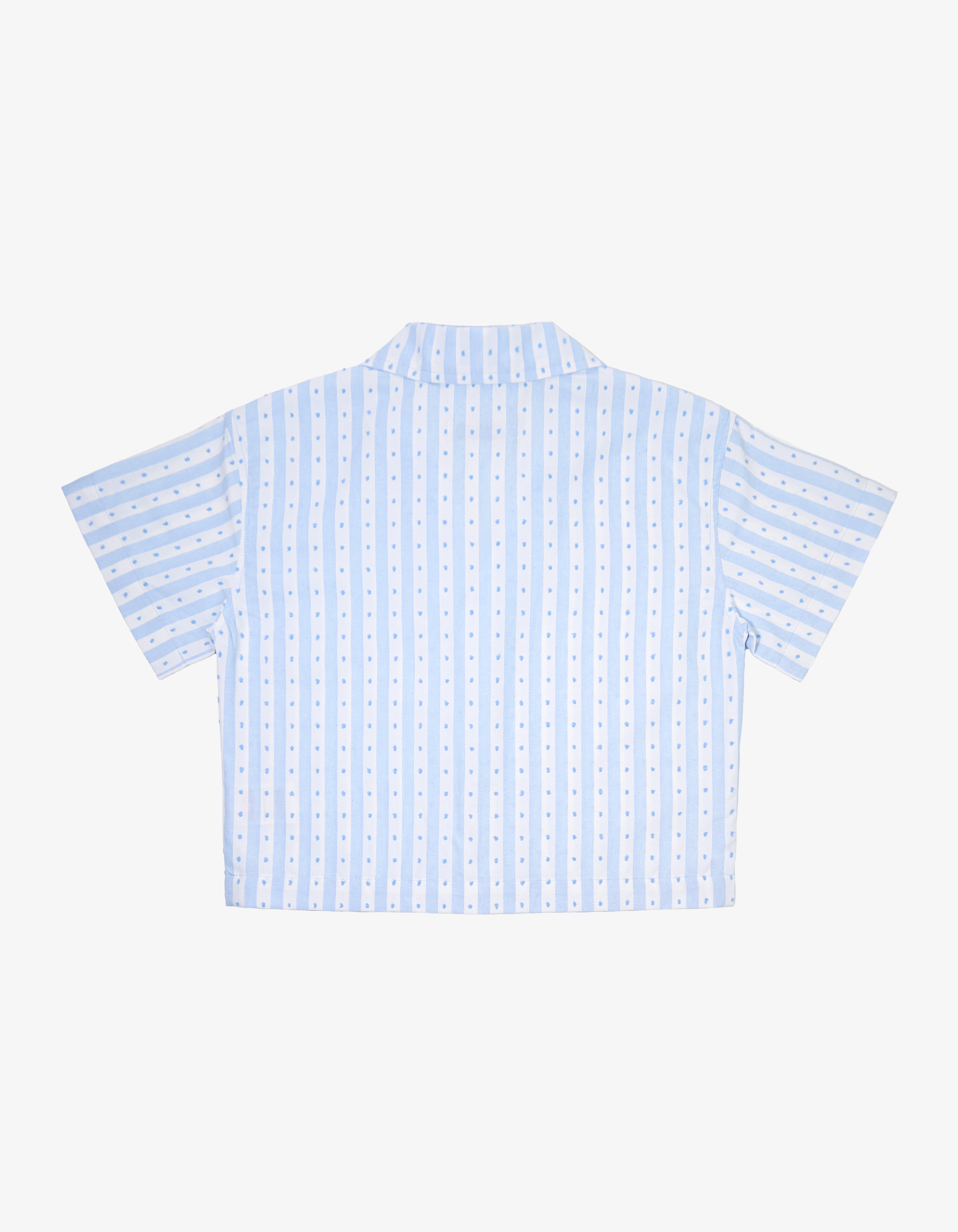 Handmade Baby Blue Polka Dot Shirt