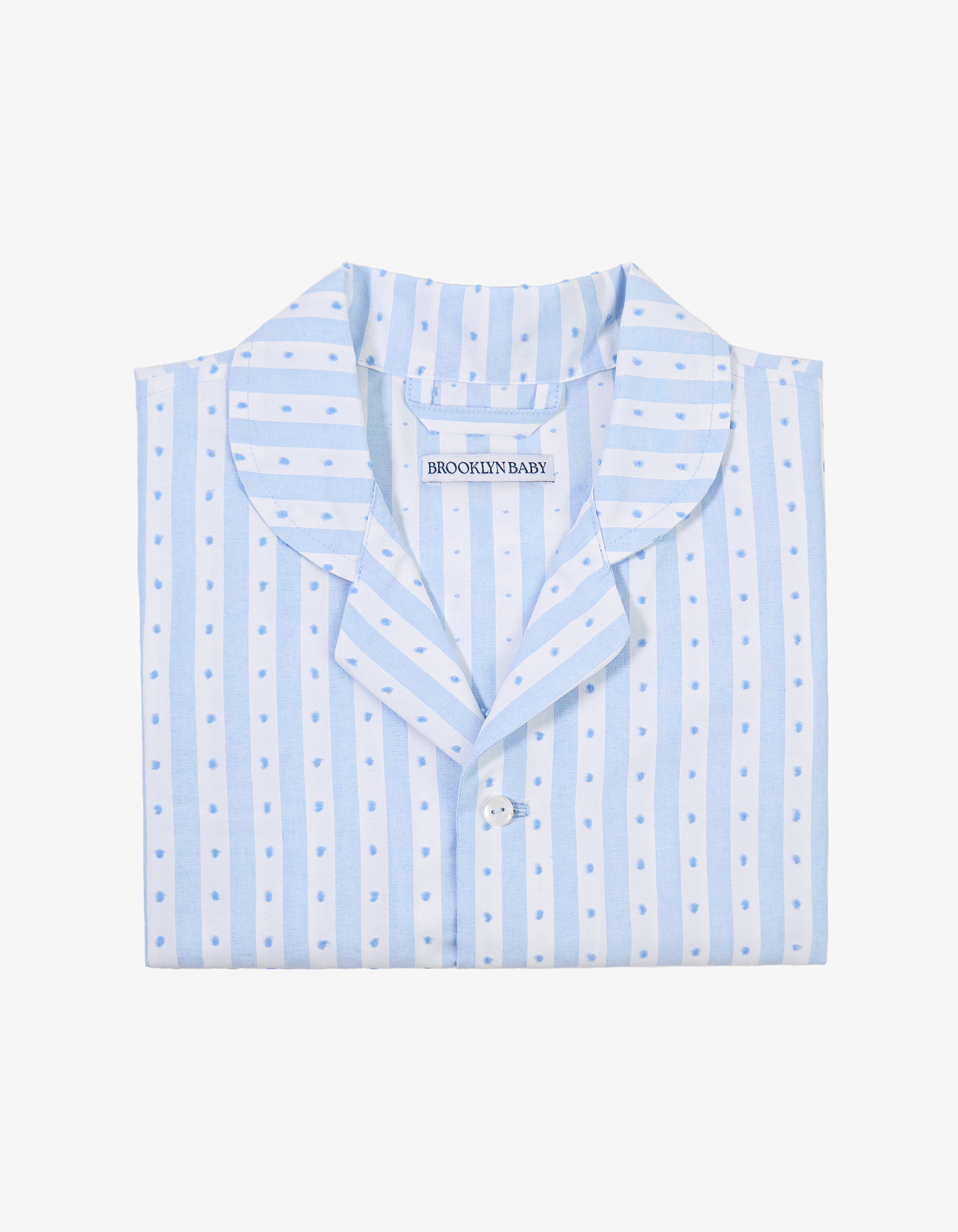Handmade Baby Blue Polka Dot Shirt