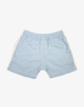 Handmade Kids Lace Trim Linen Shorts Front View
