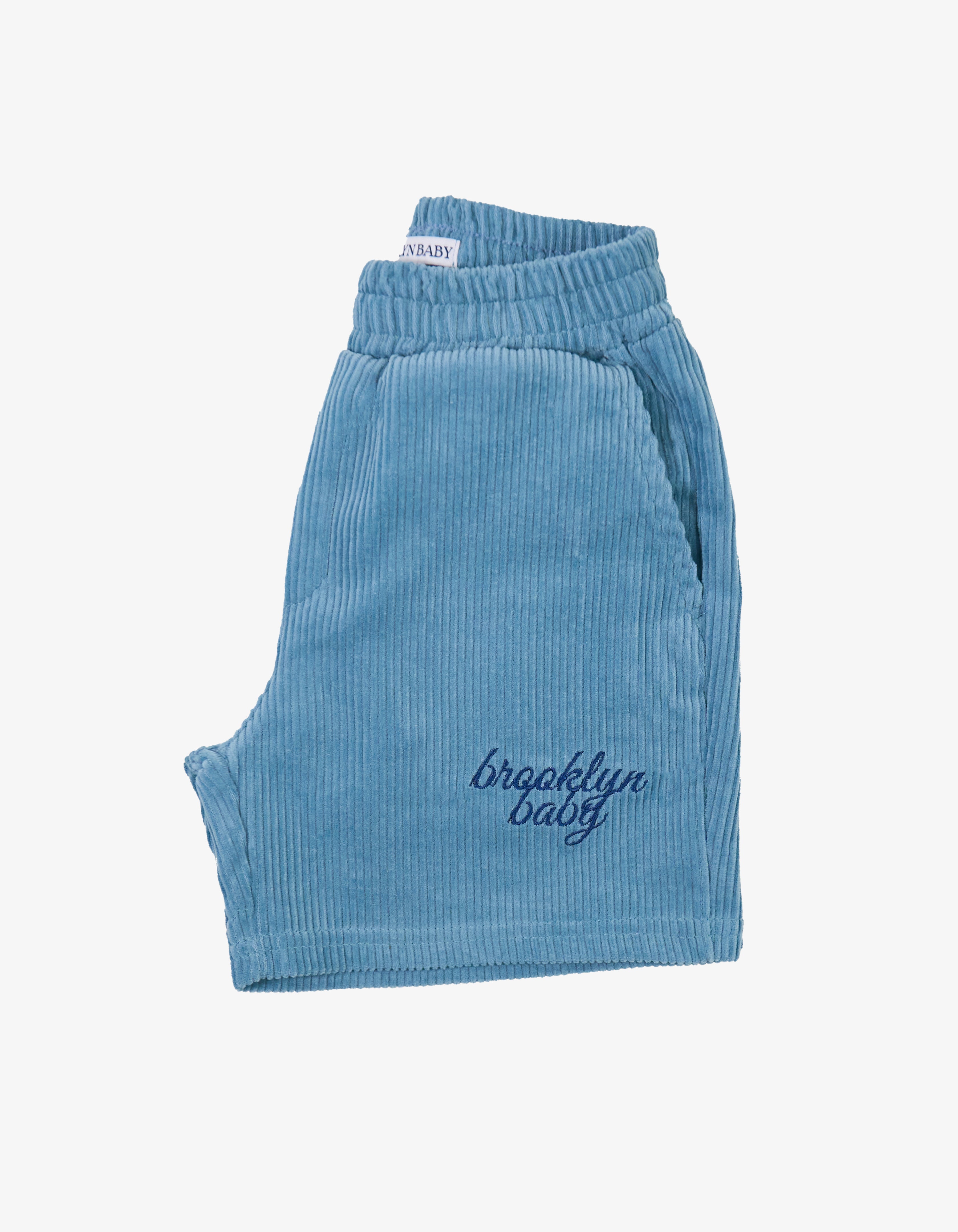 Corduroy Logo Shorts - Pacific