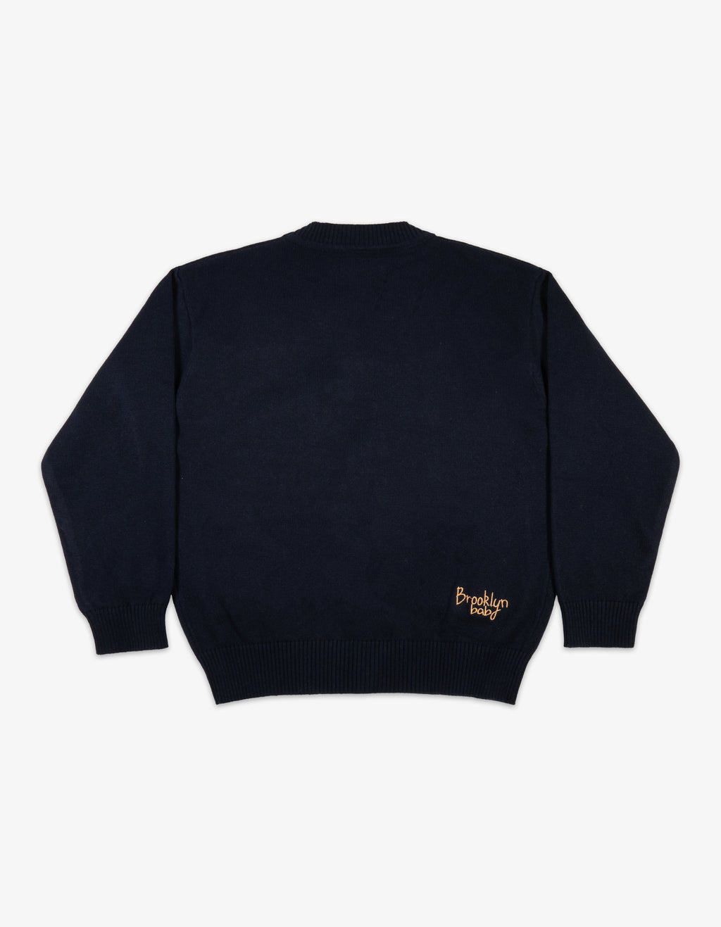 Kids Cotton Knit Horse Cardigan Back View