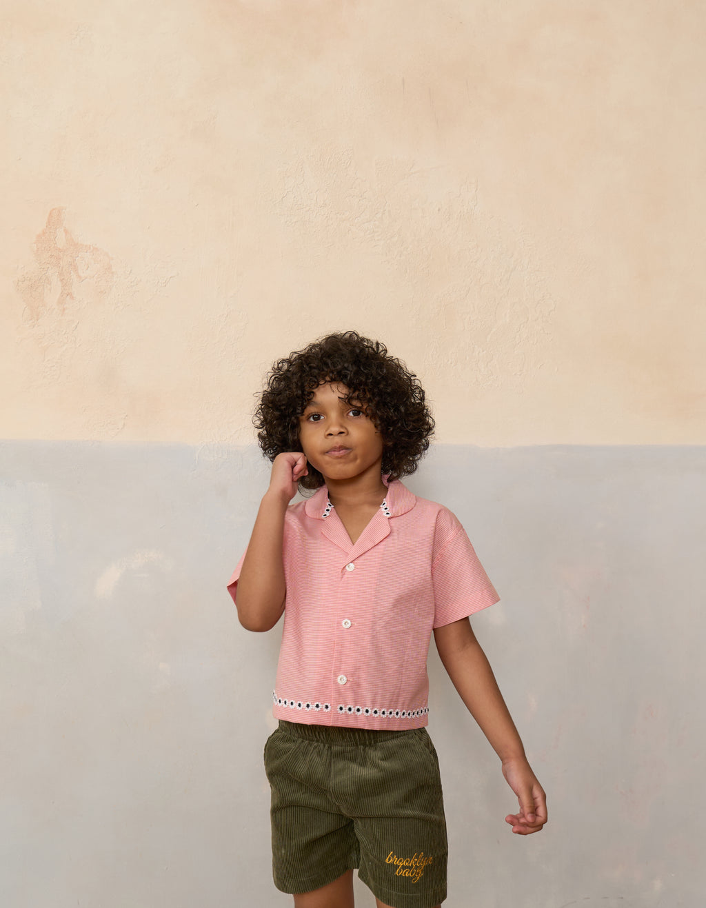 Handmade Orange Micro Gingham Shirt