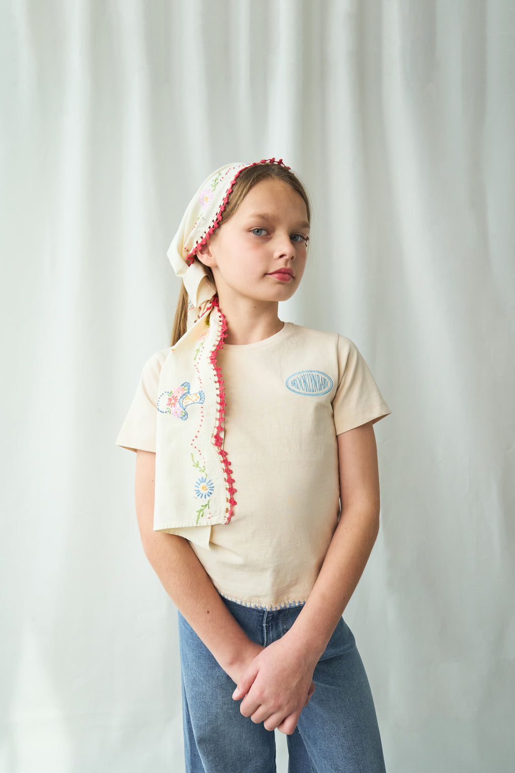 Organic Cotton Logo Tee - Eggshell