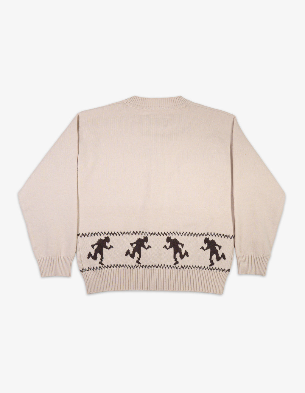 Kids Cotton Knit Runningman Cardigan Back View