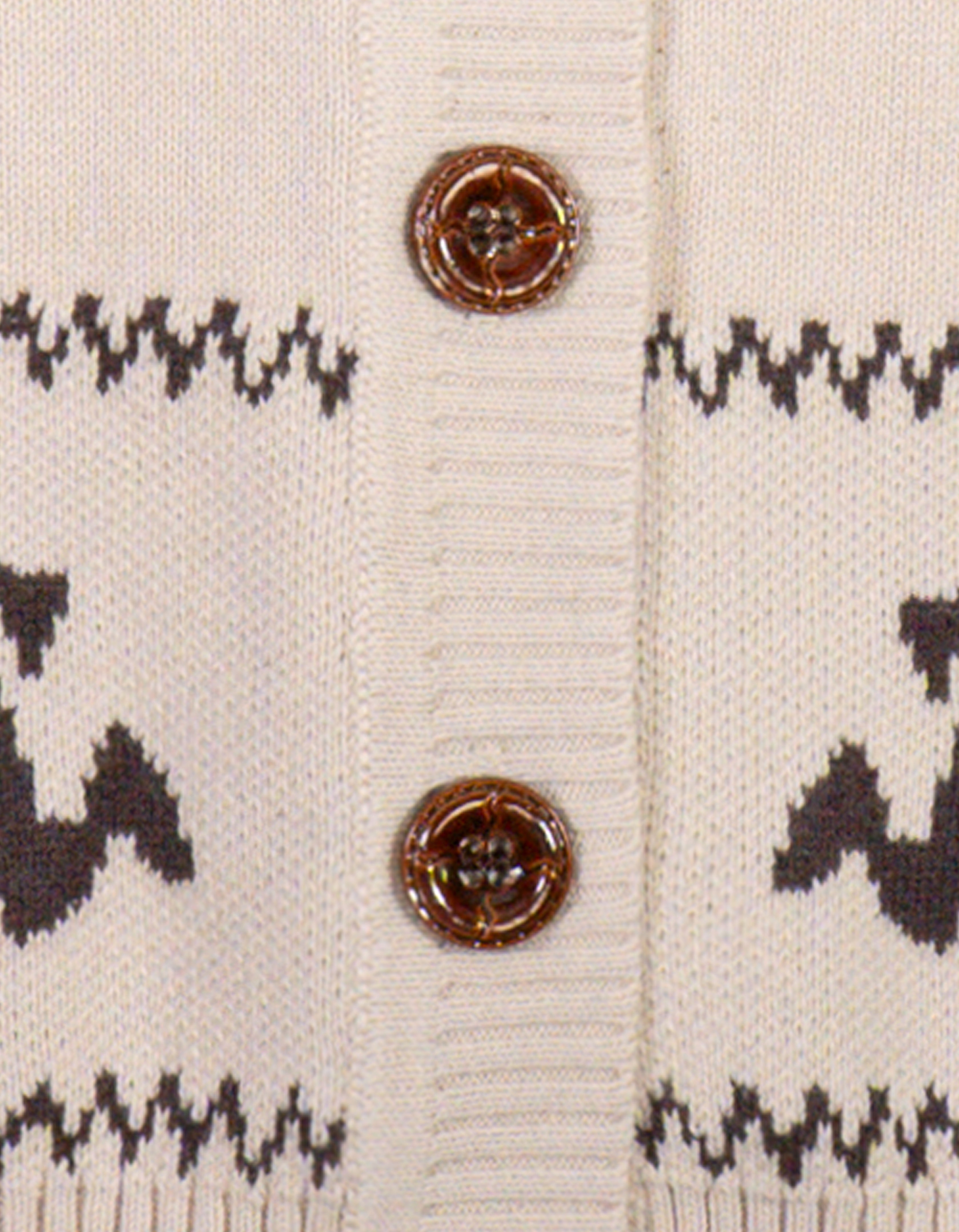 Kids Cotton Knit Runningman Cardigan Buttons