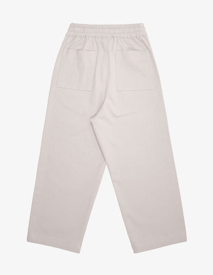 Side Trim Pants - Ecru/Navy