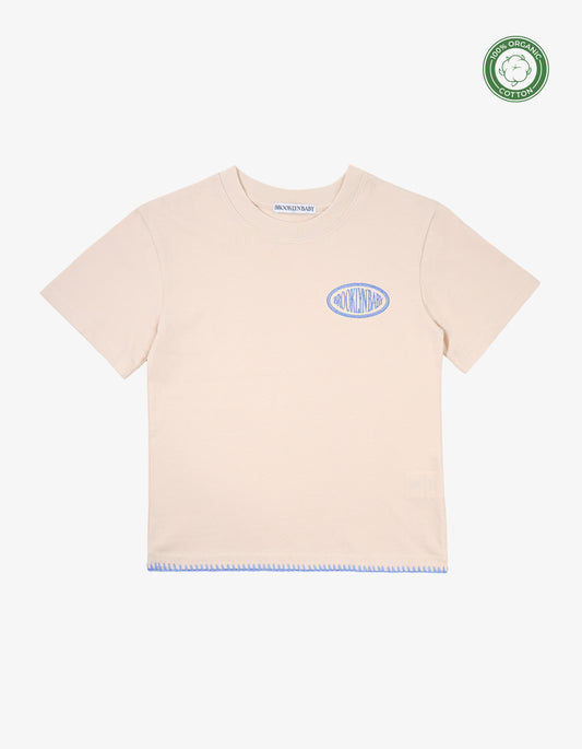 Organic Cotton Logo Tee - Eggshell