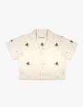 Handmade Flower Embroidery Shirt