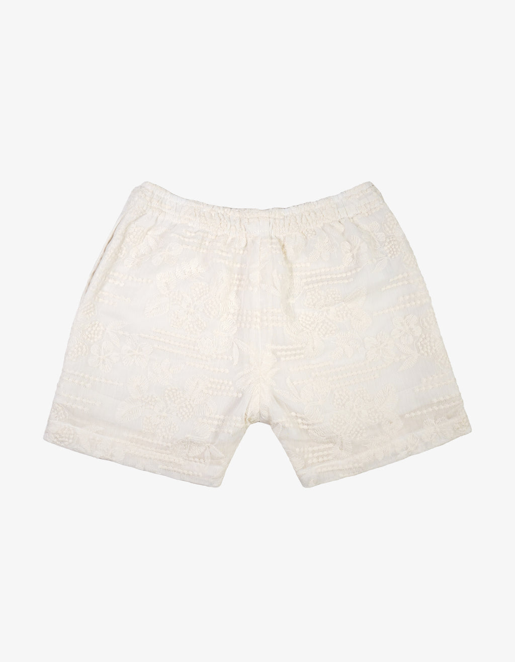 Handmade Kids Floral Lace Cotton Shorts Back View