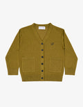 Wool Blend Cardigan - Olive