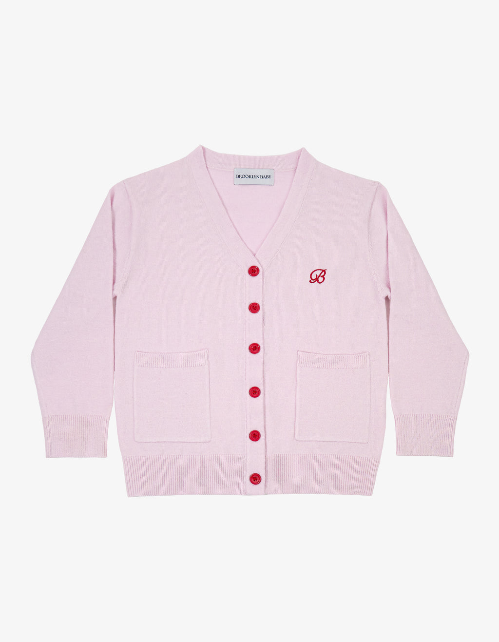 Wool Blend Cardigan - Pale Pink